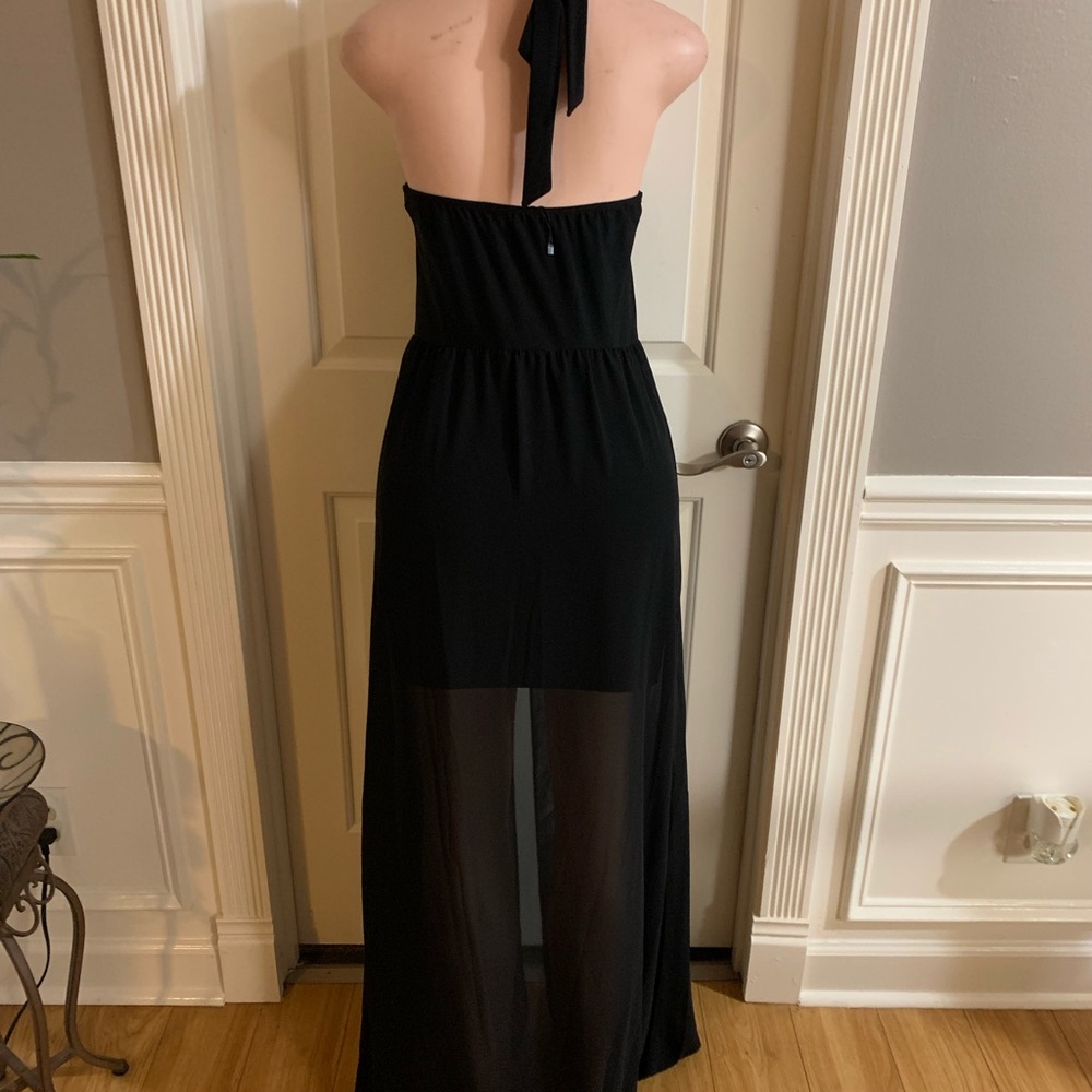 Women’s junior halter black dress size (M) - Picture 9 of 12